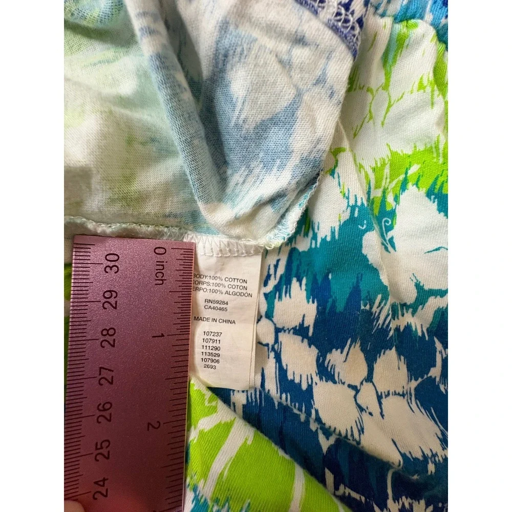 The Children's Place Dress Tie Strap‎ Sleeveless Casual Blue Green L (10-12)